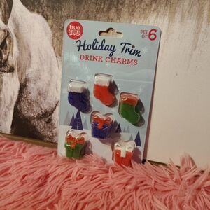 Festive Stocking Drink Charms - Set of 6